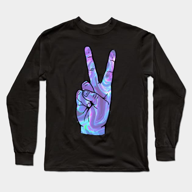 Peace Out Long Sleeve T-Shirt by kaileyryan